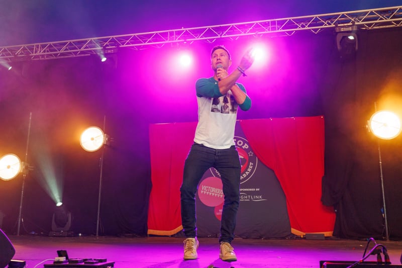 Russell Howard at in the big tent Picture:Marcin Jedrysiak