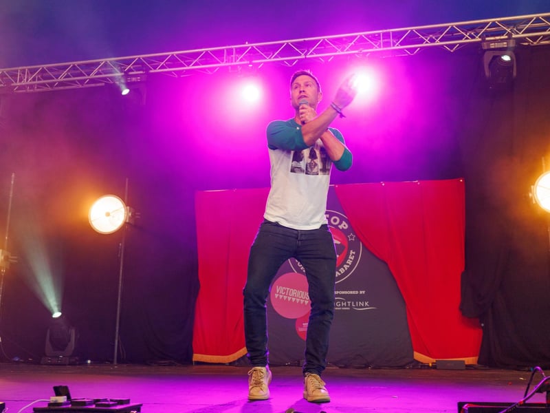 Russell Howard at in the big tent Picture:Marcin Jedrysiak