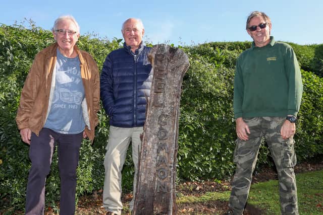 From left, Dave Vallance and Roy Wilkinson from Peel Common Residents Association and Clive Lightfoot Picture: Alex Shute