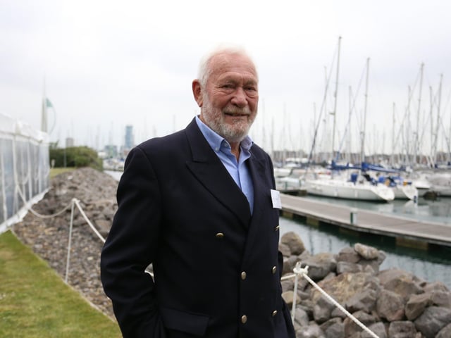 From Old Portsmouth, Sir Robin Knox-Johnston was the first person to sail solo non-stop around the world - fighting rough seas, the French and even appendicitis.