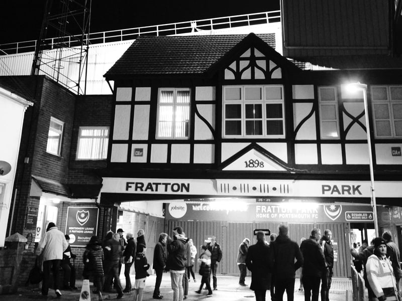 Photograph taken by Pompey fan Pete Blackman, who passed away last week.