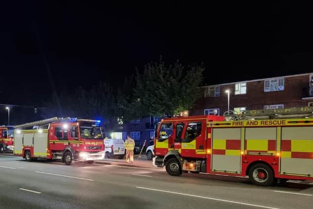 Armed police and firefighters were called to an incident off Eastern Road, Portsmouth, in Eastern Avenue near the Good Companion pub. Picture: Stuart Vaizey