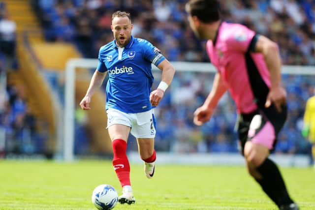 Ben Davies made 51 appearances for Pompey, all arriving in the 2015-16 season. Picture: Joe Pepler