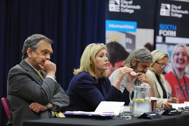 The City of Portsmouth College held their own hustings on Tuesday, June 18, 2024 for the Portsmouth North candidates. The hustings were hosted by Steve Fitzgerald, politics teacher. Picture: Sarah Standing (180624-919)