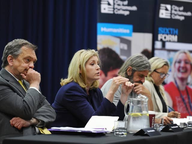 The City of Portsmouth College held their own hustings on Tuesday, June 18, 2024 for the Portsmouth North candidates. The hustings were hosted by Steve Fitzgerald, politics teacher. Picture: Sarah Standing (180624-919)