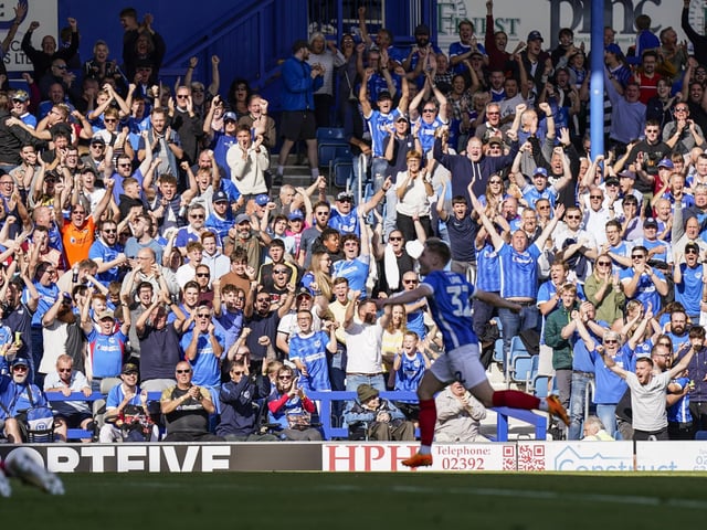 Paddy Lane had the Fratton faithful on their feet thanks to his eighth-minute equaliser