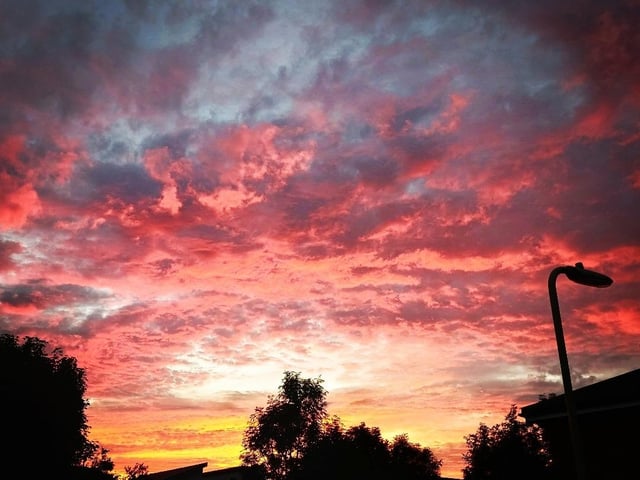 A stunning image of the sunset taken in Gosport. Credit: Gareth Johns.