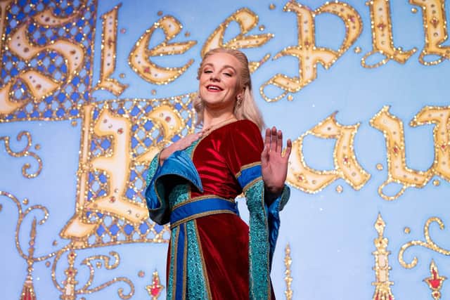 New Theatre Royal Panto launch with Sleeping Beauty on Wednesday 7th September 2022 at New Theatre Royal, Portsmouth
Amy Everett as Sleeping Beauty on the main stage of the New Theatre Royal
Picture: Habibur Rahman