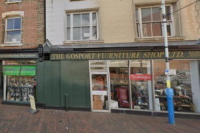 Gosport Furniture Shop, Google Maps