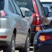 Delays this morning following a collision involving two cars.