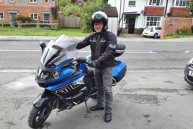 Solent Advanced Biker Simon Lamont, who is now a Community First Delivers volunteer