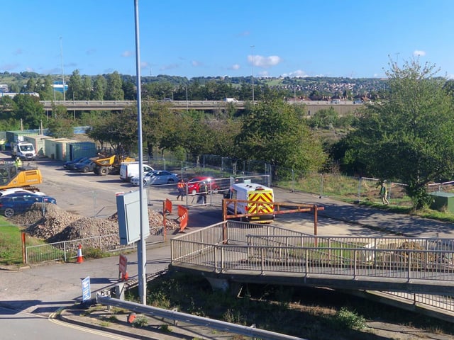 The car park next to Ports Creek will be closed during the works as it will be used as a base for the team