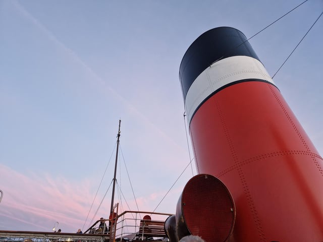 The paddle steamer Waverley sets sail from Shoreham, bound for the Isle of Wight, on September 13, 2024