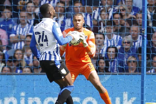 Gavin Bazunu was yet again Pompey's man of the match, despite beaten four times in defeat at Sheffield Wednesday. Picture: Paul Thompson/ProSportsImages