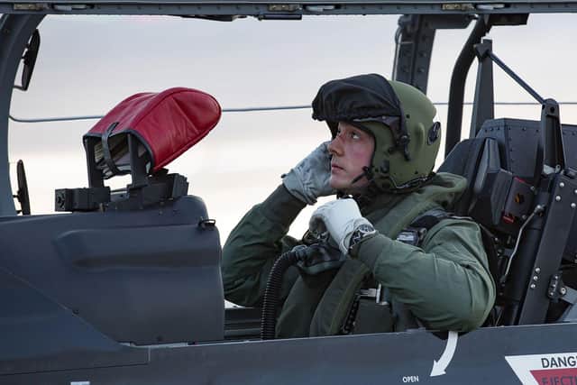 The first student Texan pilot going their first solo flight.