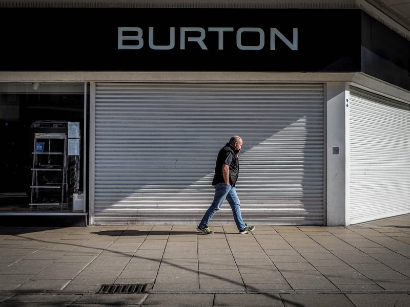 Burton in Commercial Road has been shut for the moment as a result of the pandemic.