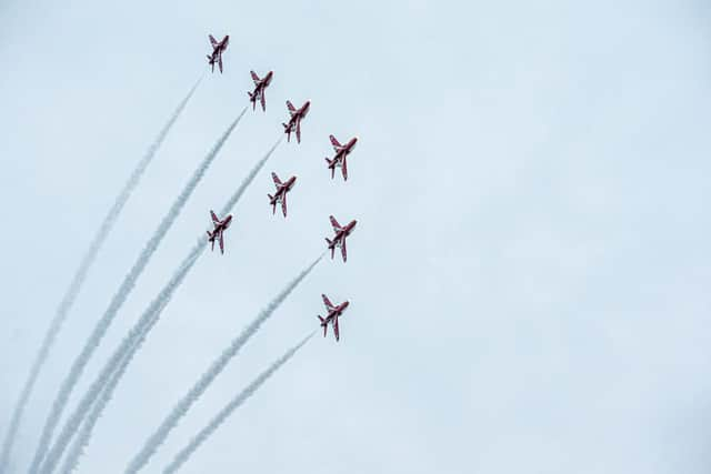 Red Arrows. Picture: Habibur Rahman