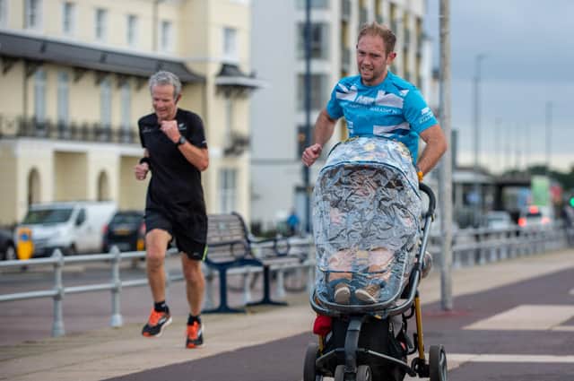 Parents pushing buggies are a common sight at parkruns, such as this one in Southsea last year. Picture: Vernon Nash