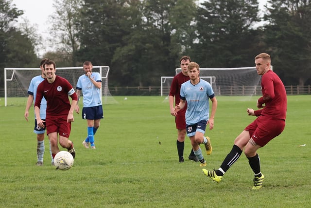 Burrfields convert a penalty. Picture by Kevin Shipp