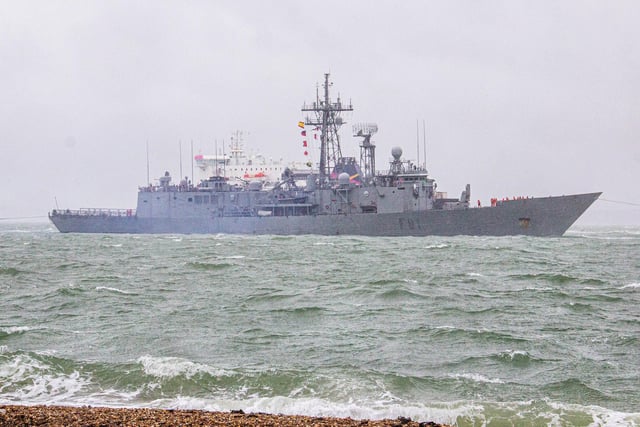 ESPS Santa Maria, a Spanish naval vessel, is heading to Nato's Exercise Steadfast Defender. Picture: Habibur Rahman