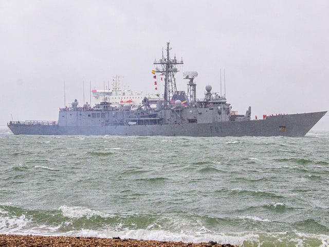 ESPS Santa Maria, a Spanish naval vessel, is heading to Nato's Exercise Steadfast Defender. Picture: Habibur Rahman