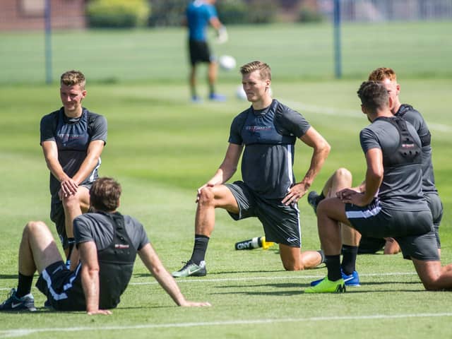 The Pompey players were sent home from their Roko training ground early on Friday.  Picture: Habibur Rahman