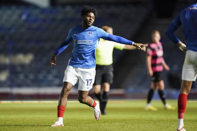 Danny Cowley insists Ellis Harrison has responded well after coming close to leaving Pompey this transfer window. Picture: Jason Brown/ProSportsImages