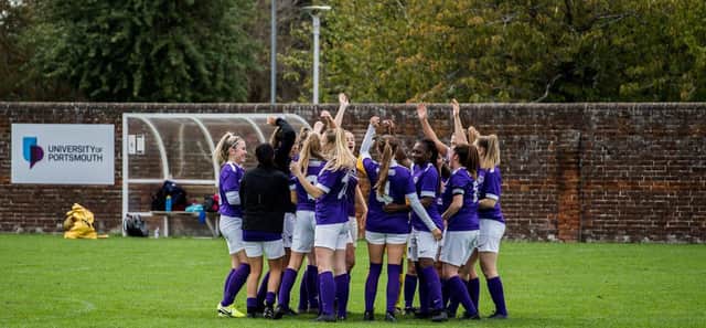 The University of Portsmouth Women's Football Club has been recognised as the best performing sports team.