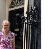 Helen Baker, from Waterlooville, is a retired lieutenant-colonel who spent twenty years in the Royal Army Medical Corps. She was invited to Downing Street as a representative of Help For Heroes.