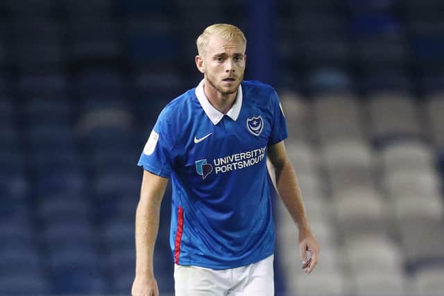 Jack Whatmough starts for Pompey in their League One opener against Shrewsbury. Picture: Joe Pepler