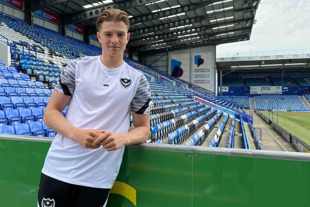 Liam Vincent remains sidelined for Pompey this summer with a leg injury. Picture: Portsmouth FC