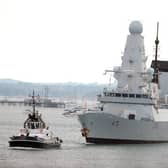 HMS Defender leaving Portsmouth last year. Picture: Sarah Standing