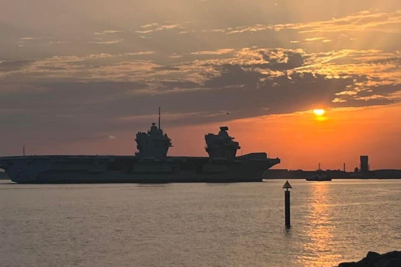 HMS Queen Elizabeth returned to Portsmouth on July 30 after spending several months in Rosyth for repairs.