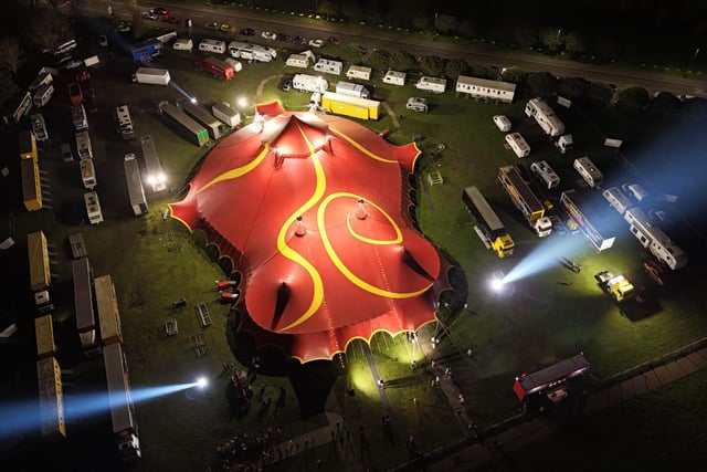 Some incredible drone shots of the circus on Southsea Common. Picture: My Portsmouth By Drone