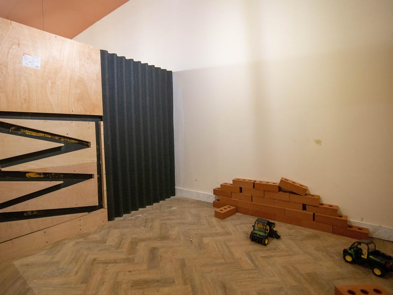 Pictured: One of the many rooms designed for small children
Picture: Habibur Rahman