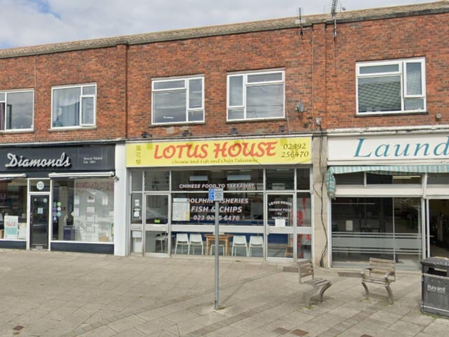 Lotus House, a takeaway at 11 Hambledon Parade, Waterlooville was given a score of four on January 17.