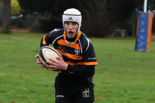 About to score for Portsmouth RFC Colts against Gosport & Fareham RFC Colts