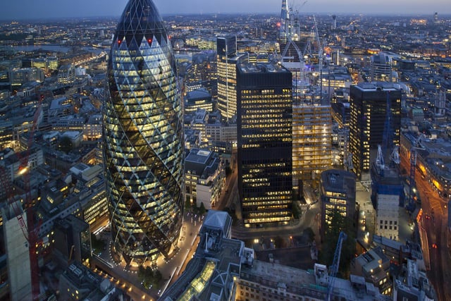 The City of London was third on the list, recording an annual change of 18.6 per cent. In November 2019 the average house price was £772,325, in November 2020 it was £916,239.