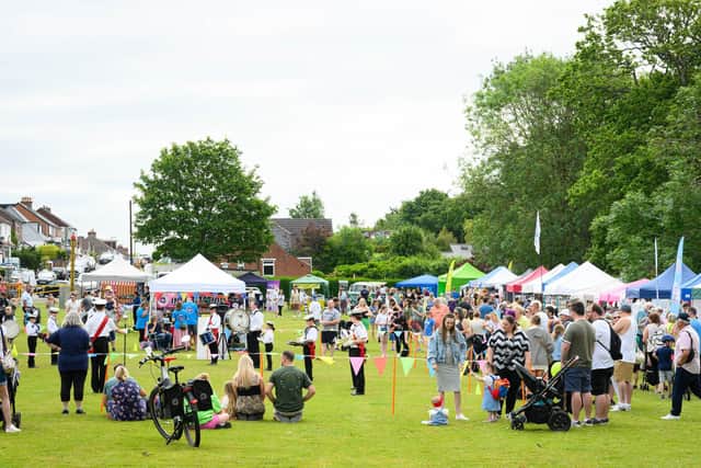 Crowds at the Waterlooville fete earlier this year. Picture: Keith Woodland (230621-31)