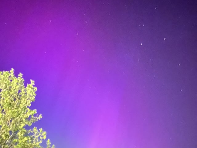 The Northern Lights seen over Fareham.