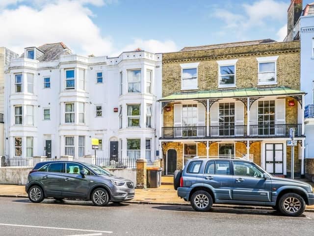 This one-bedroom flat located on Landport Terrace in Southsea is on the market for £125,000. It is listed by Morris Dibben.