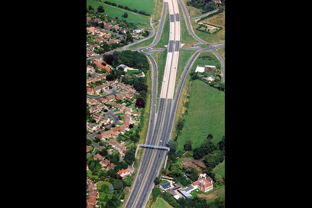 Havant Bypass in 1992 - the start of the A27