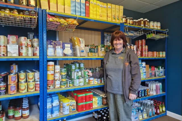 Claire Johnson at Fareham Foodbank