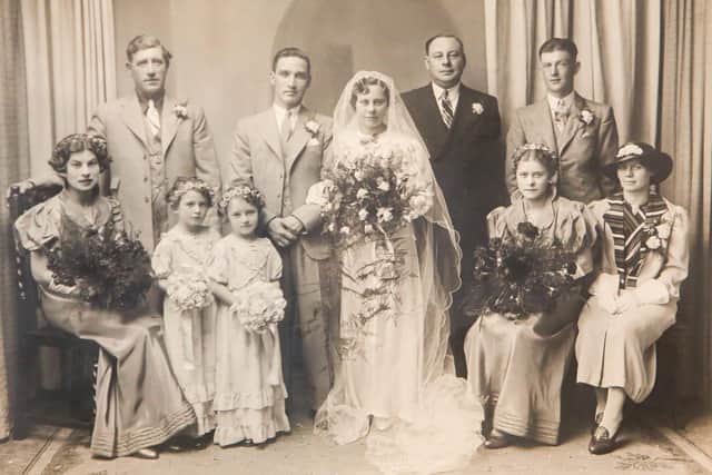 Marge on her wedding day in June 1938