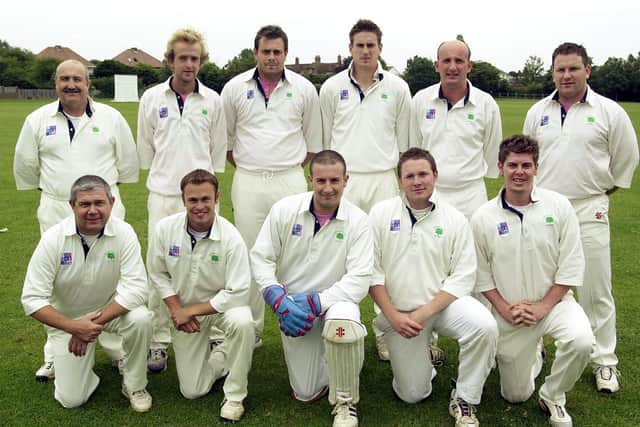 Flashback - Bedhampton, 2004. Back (from left): Chris Thomas, John Beacham, Martyn Hovey, Gary Layman, Gary Phillips, Chris Grayson. Front: Gary Clark, Ben Silva, Chris Hovey, Dan Clark, John McCoy.