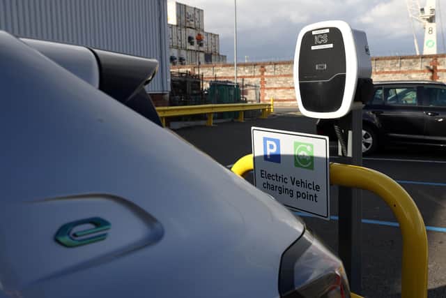 HM Naval Base Portsmouth has demonstrated how electric vehicle charging points used for the base's own fleet of e-vehicles could be used in future by private car owners.