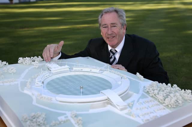Flashback to 2006 and Hampshire chairman announces a £35 million project to improve the then Rose Bowl. Seventeen years later, his dream of the stadium hosting an Ashes Test has come true. Picture by Jason Dawson