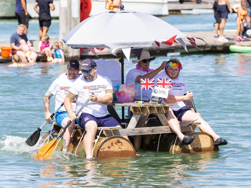 Jolly Roger Raft Race in Gosport on Saturday August 1