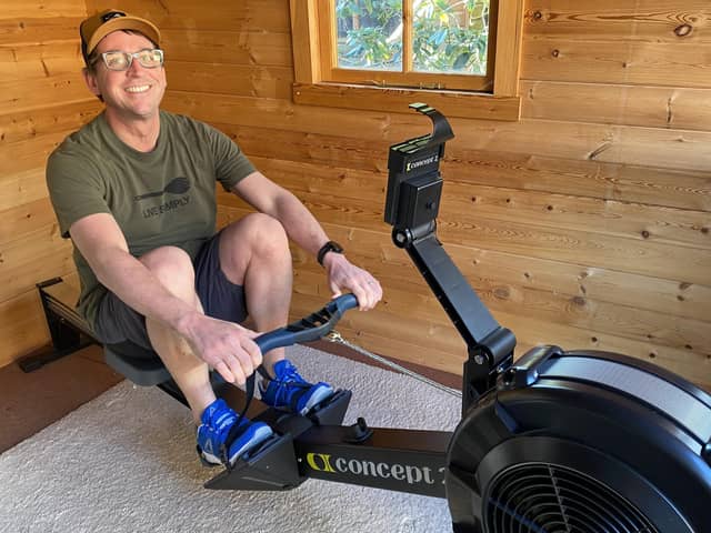 Mark Potter from Emsworth is set to take on an endurance rowing challenge to raise funds for Noman Is An Island and their charity partner The HPV and Anal Cancer Foundation