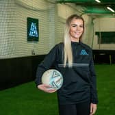 Brittany Jeal has oppened a new football unit in North End, Portsmouth on Monday 19th December 2022

Pictured: Brittany Jeal at the new indoor football ground in North End, Portsmouth

Picture: Habibur Rahman
